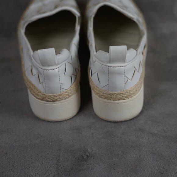 Franco Sarto Hydee Slip-On Espadrilles Women's 8.5M White Woven Casual Beachy - Picture 6 of 9